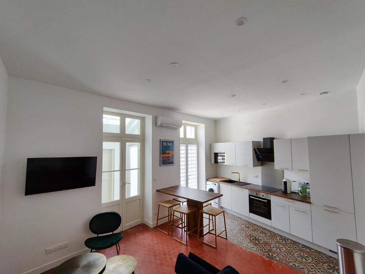 Bright And Modern 3-Bedroom Apartment, 90M2 With Air Condition, In Béziers Dış mekan fotoğraf