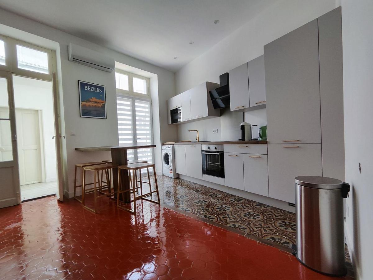 Bright And Modern 3-Bedroom Apartment, 90M2 With Air Condition, In Béziers Dış mekan fotoğraf